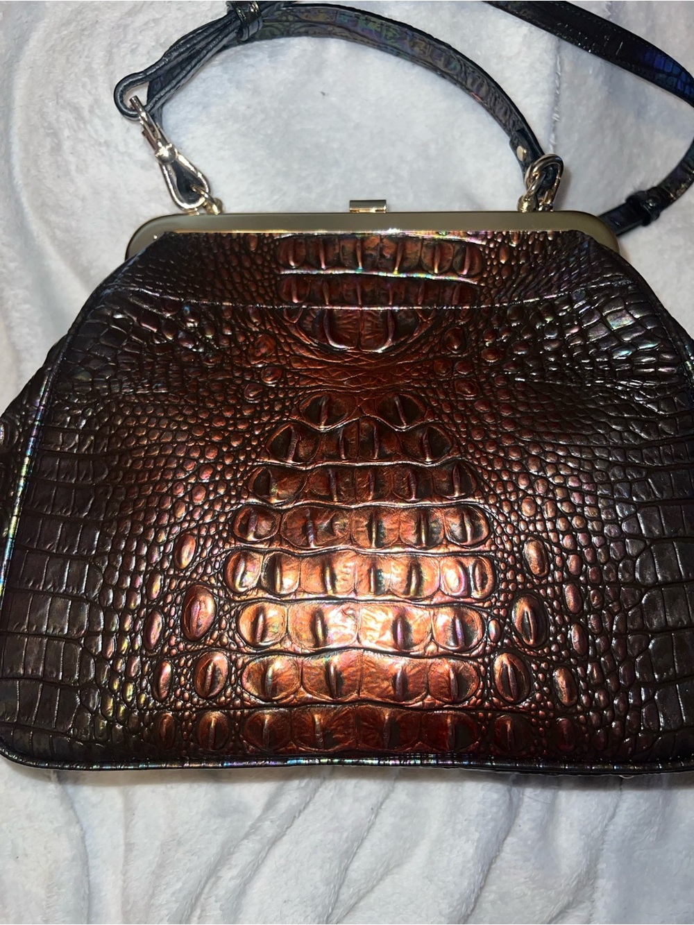 Brahmin Emmy satchel in black pearl Melbourne - Picture 4 of 12